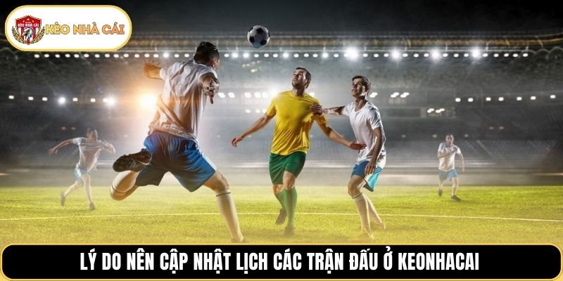 Lý do nên cập nhật lịch các trận đấu ở keonhacai